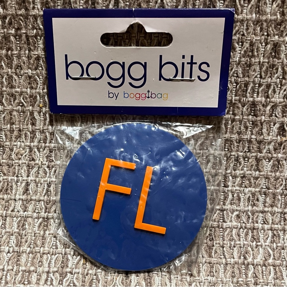 NEW BOGG BITS FL Blue & Orange Bag Charm Accessory Florida Gators